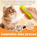 Cepillo a Vapor 3en1 Masajeador Para Mascotas