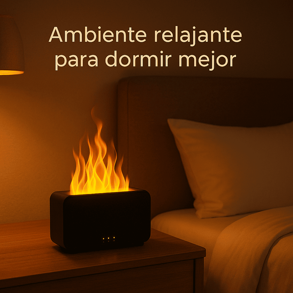 Humidificador con efecto llama