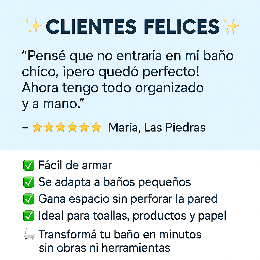Organizador de Baño Sobre Inodoro