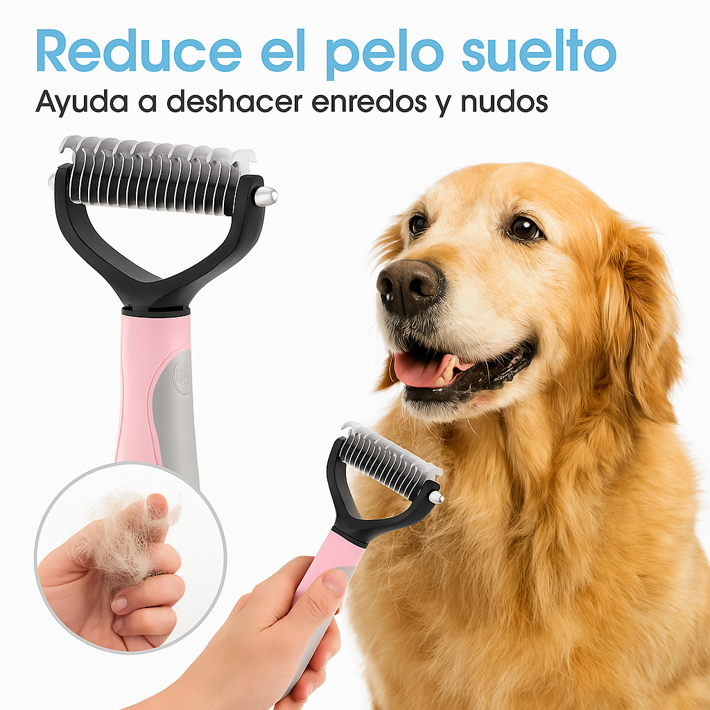 Peine Corta Nudos Deslanado de Mascotas