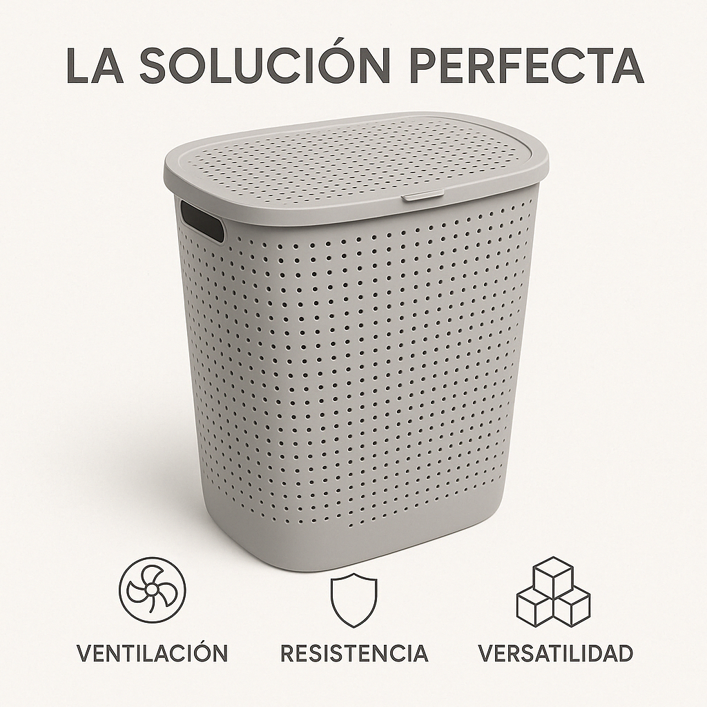Canasto para Ropa Sucia con Tapa