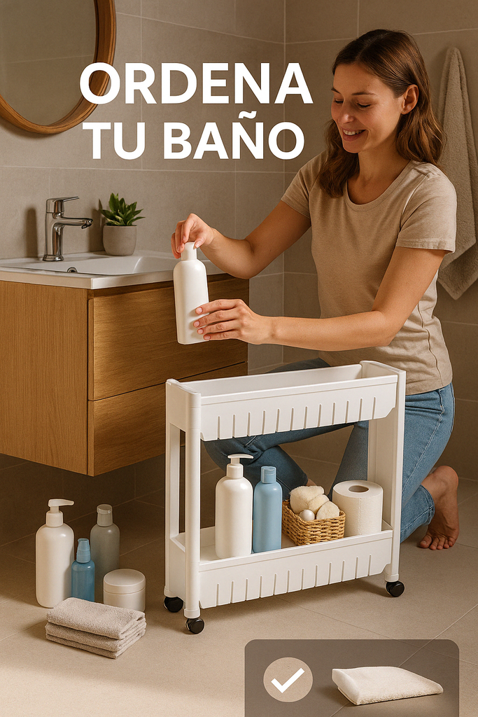 Carrito Organizador de Espacios Reducidos 2 Niveles