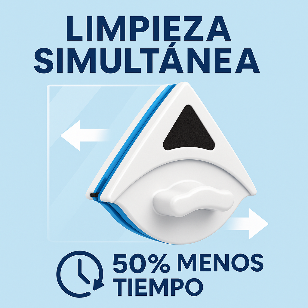 Limpia Vidrios Magnético Triangular