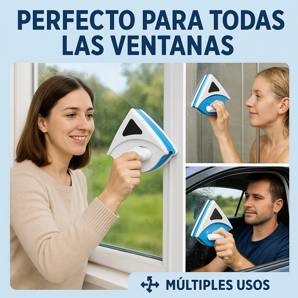 Limpia Vidrios Magnético Triangular